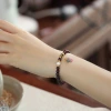 Natural garnet crystal bracelet, women's lucky bracelet, strawberry crystal gourd, heart-shaped tourmaline pendant, versatile gift details Picture